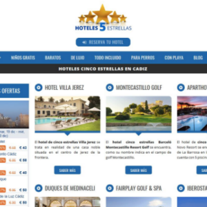 Hoteles de cinco estrellas al mejor precio en Cádiz