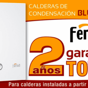 Calderas de condensación BlueHelix de Ferroli, las únicas con 2 años de garantía total