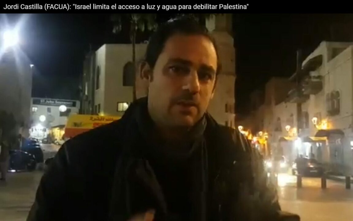 FACUA comprueba que Israel limita el agua y la luz a los palestinos