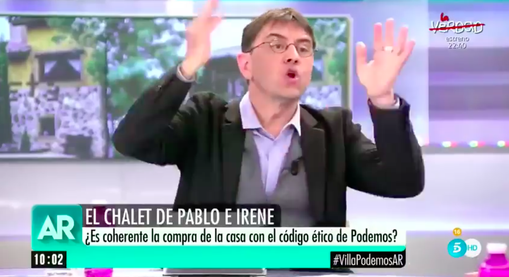 Monedero explota en directo contra Inda: "¿Quién coño te crees que eres?