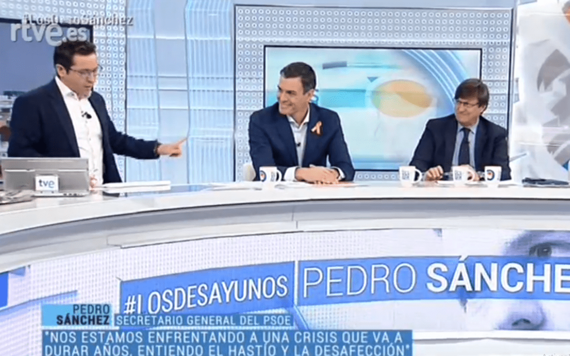 Pedro Sánchez en Los Desayunos de TVE