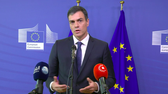 Pedro Sánchez sorprende en Bruselas respondiendo en inglés a una pregunta en ese idioma