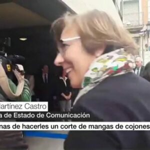 La autora de "os jodéis" a los pensionistas vuelve a liarla ante Génova 13