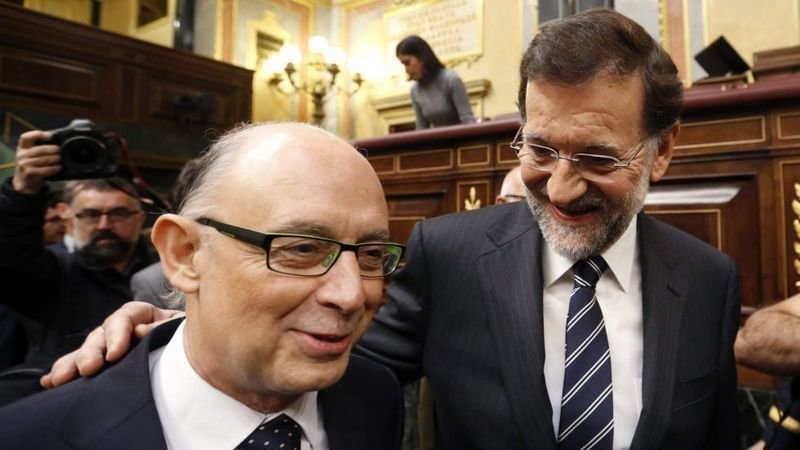 Cristóbal Montoro y Mariano Rajoy