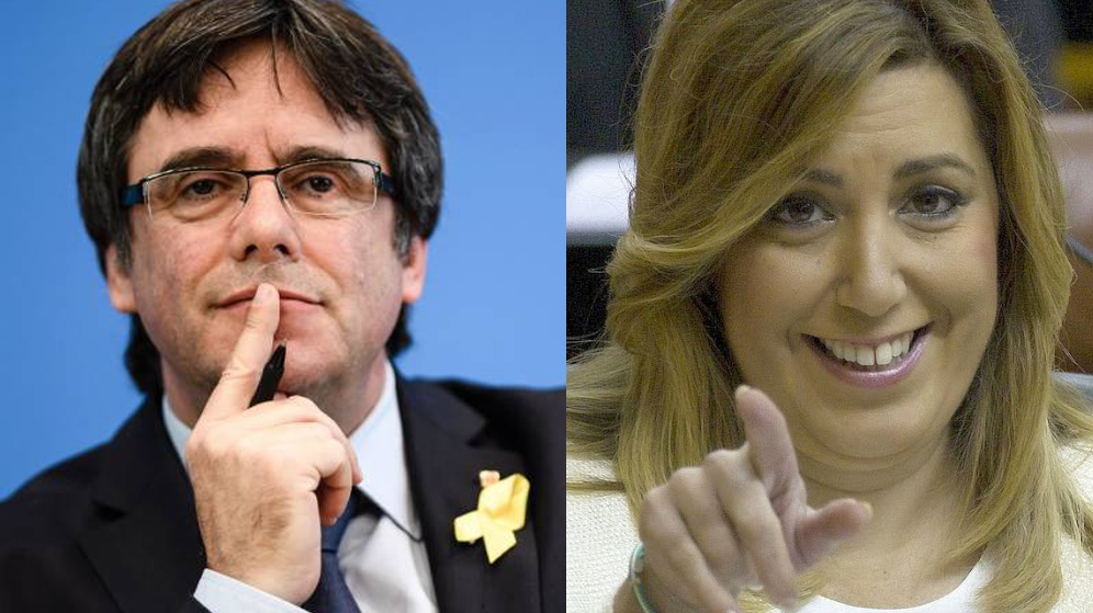 Carles Puigdemont y Susana Díaz