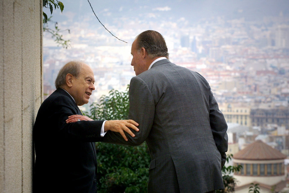 Juan Carlos I y Jordi Pujol
