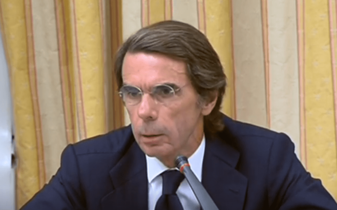 Aznar en la comisión sobre la financiación ilegal del PP