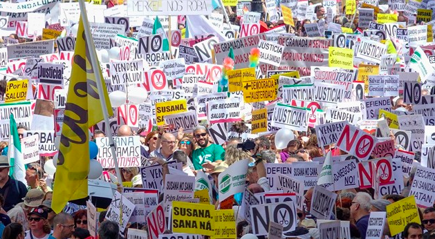 Convocan una manifestación "contra la corrupción" en la jornada de reflexión de las elecciones andaluzas