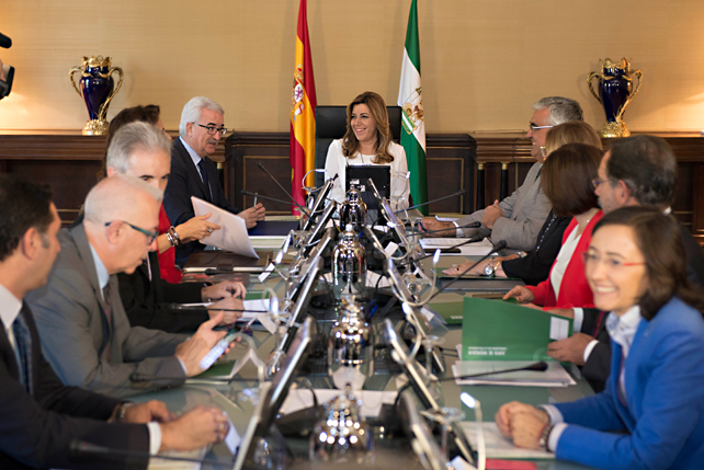 Gobierno de la señora Díaz. Fuente: Junta de Andalucía