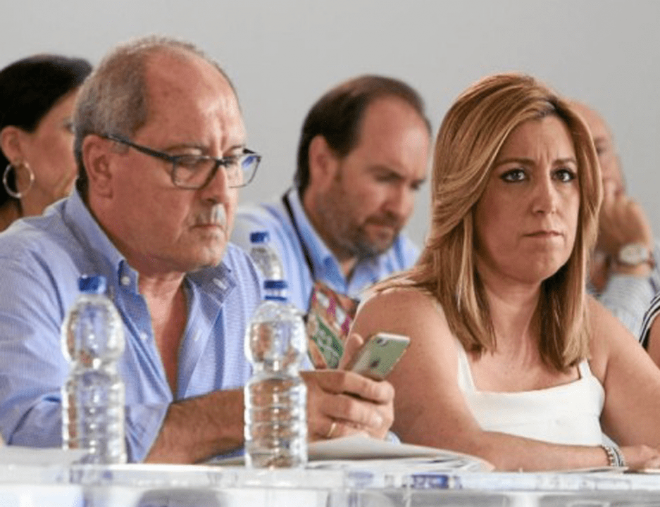 Juan Cornejo y Susana Díaz tras la debacle electoral del 2D