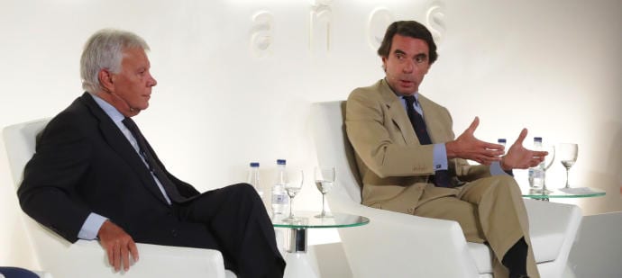 Felipe González y José María Aznar