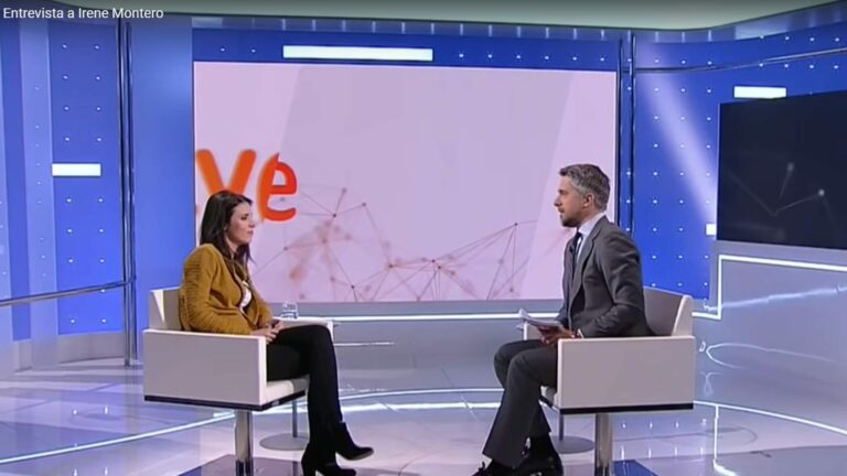 Montero dice que Iglesias dejará de ser el líder de Podemos "pronto" y el entrevistador se queda igual