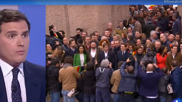 La respuesta de Rivera a si VOX es constitucional: "Hay que preguntárselo a ellos, pero Sánchez desde luego no lo es"