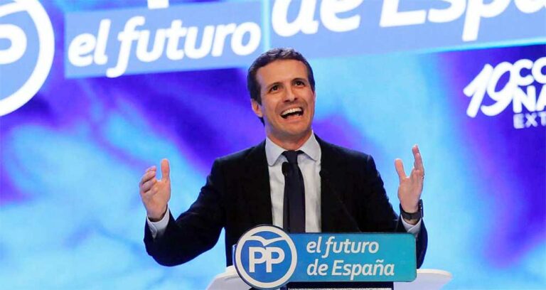 Pablo Casado sobre Pedro Sánchez: "Prefiere las manos manchadas de sangre"