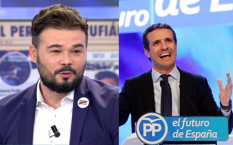 Gabriel Rufián se ríe de la última de Pablo Casado