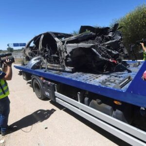 Una rueda del coche de Reyes reventó cuando conducía a 237 km/ h