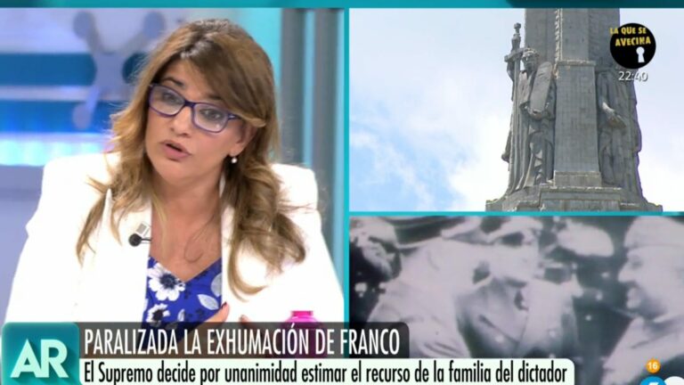 María Claver afirma que Franco era Jefe del Estado en 1936 porque lo nombró la Junta militar golpista
