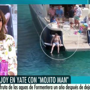 Pilar García de la Granja comenta el físico de M. Rajoy bañándose junto a un yate: "Está fenomenal... Se lo ha ganado."