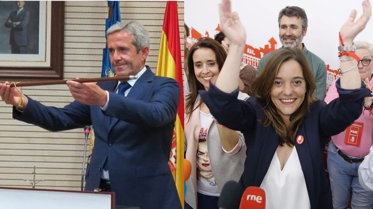 José María Pérez (PP) e Inés Rey (PSOE)