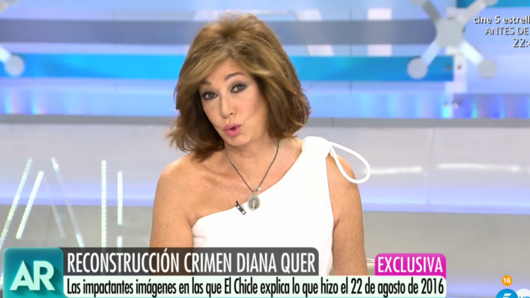 La Justicia prohíbe a Ana Rosa emitir el vídeo de la reconstrucción de la muerte de Diana Quer