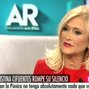 Cifuentes reaparece y subraya las palabras premonitorias de un pez gordo de Atresmedia: "Esta persona las va a pasar muy putas"
