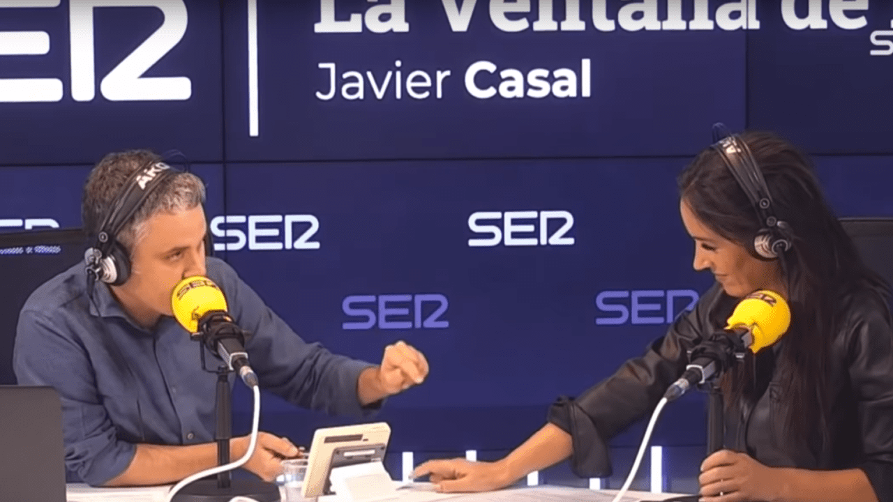 Begoña Villacís y Javier Casal en la SER. 