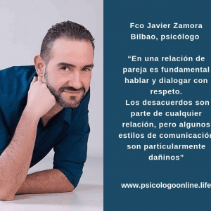 Fco Javier Zamora Bilbao, psicólogo “Los celos pueden ser enfermizos. Su origen se encuentra en la inseguridad y baja autoestima. Es fundamental reconocerlos y trabajar la confianza en la pareja”