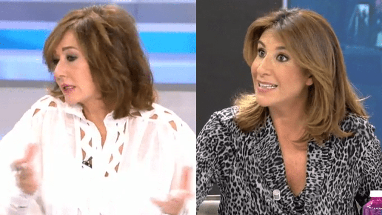 Ana Rosa Quintana y Pilar García de la Granja en Telecinco. 
