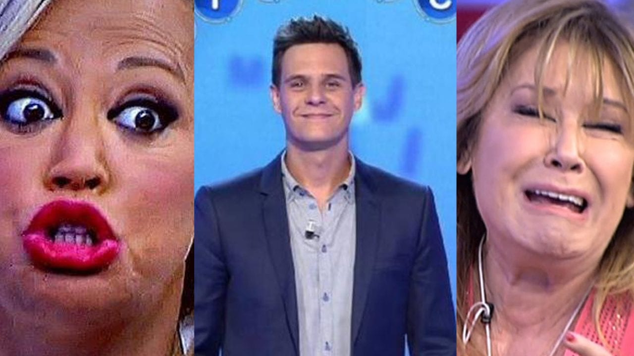 Belén Esteban, Christian Gálvez y Mila Ximénez en Telecinco.
