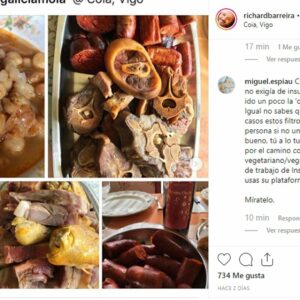 La última gilipollez de Instagram: censura unas fotos de un cocido gallego