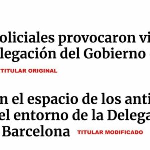 Público modifica un artículo en el que acusaba a la Policía de "infiltrarse" para provocar disturbios en Barcelona