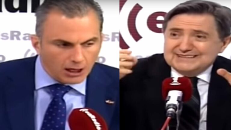 Losantos apoya a Ortega Smith mientras le dice: "con 1,90 no te llegará el riego cerebral"
