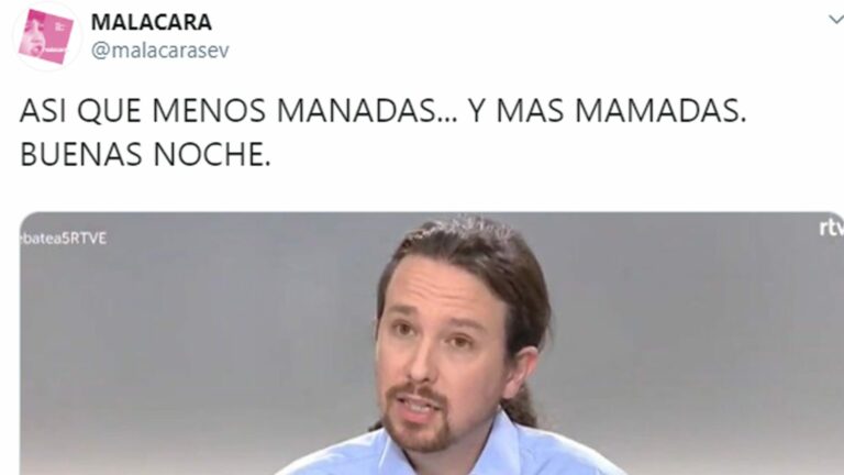 Orgía de memes con las "mamadas" de Pablo Iglesias en el debate