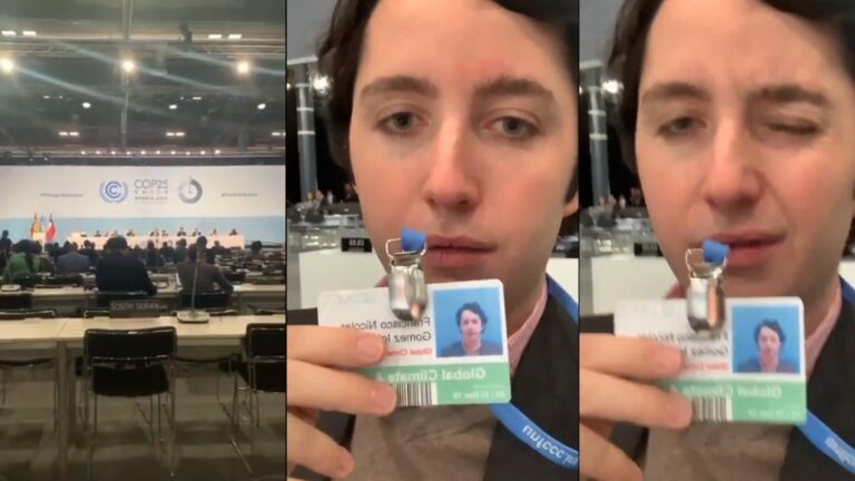 'El pequeño Nicolás' acreditado en la COP25: "tengo diferentes reuniones"