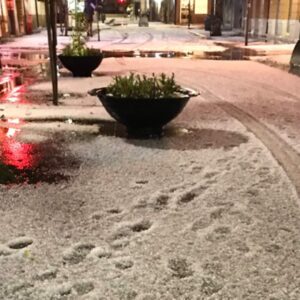 Cae sobre Málaga una tremenda granizada