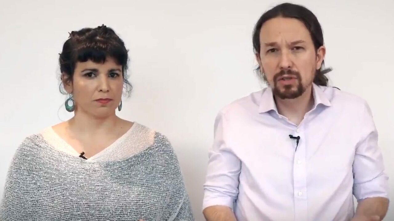 Teresa Rodríguez y Pablo Iglesias explican en un vídeo la separación pactada entre Podemos y Adelante Andalucía