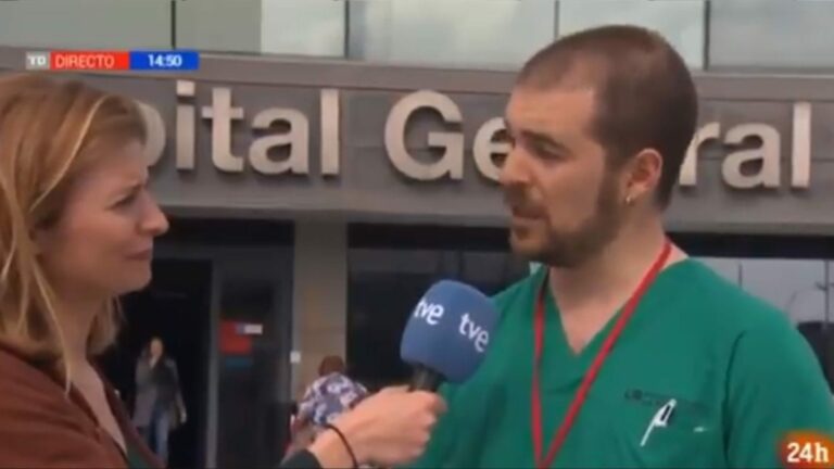 Un enfermero denuncia en TVE que en Madrid hay 2.100 camas menos que en 2008 y el PP se indigna