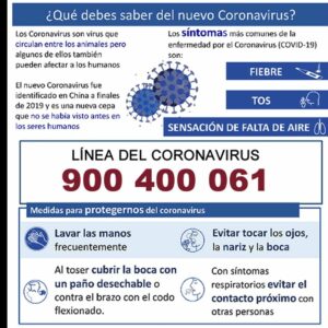 La Junta de Andalucía recomienda llamar al 900400061 si tiene síntomas de coronavirus