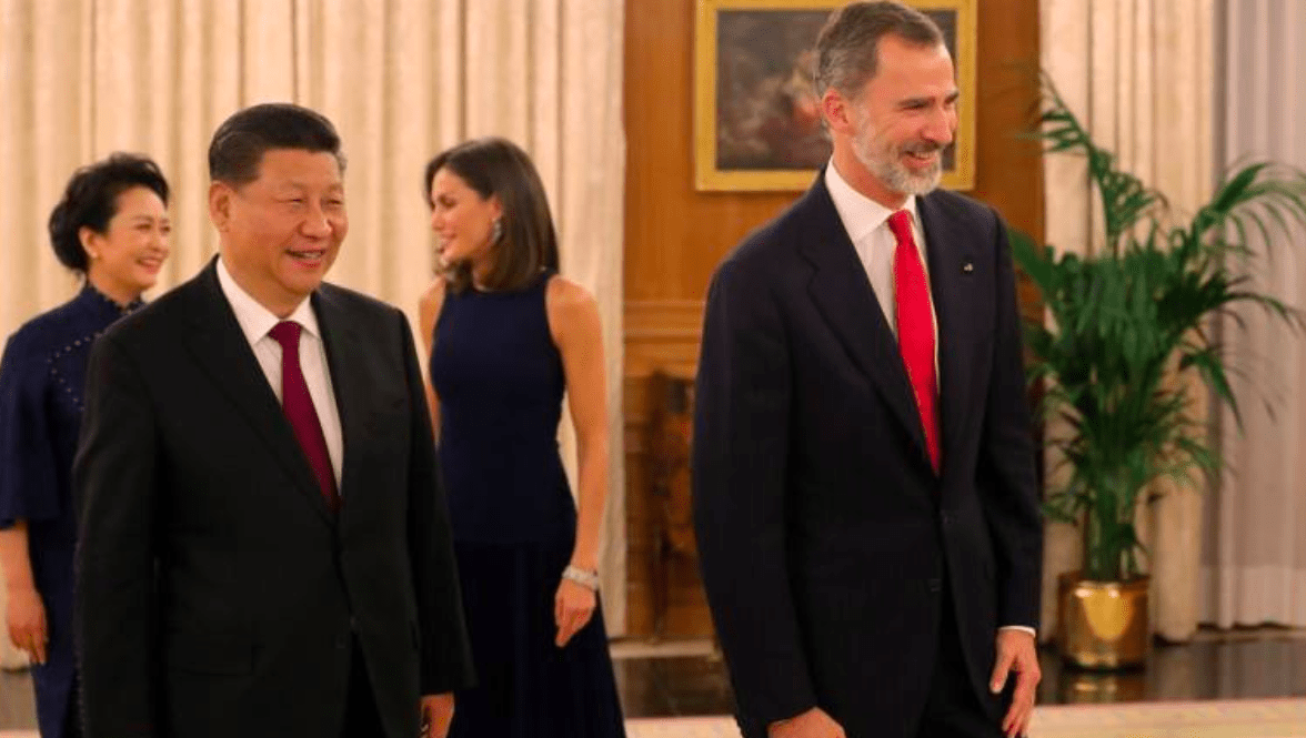 Xi Jinping y Felipe VI, jefes de estado de China y España