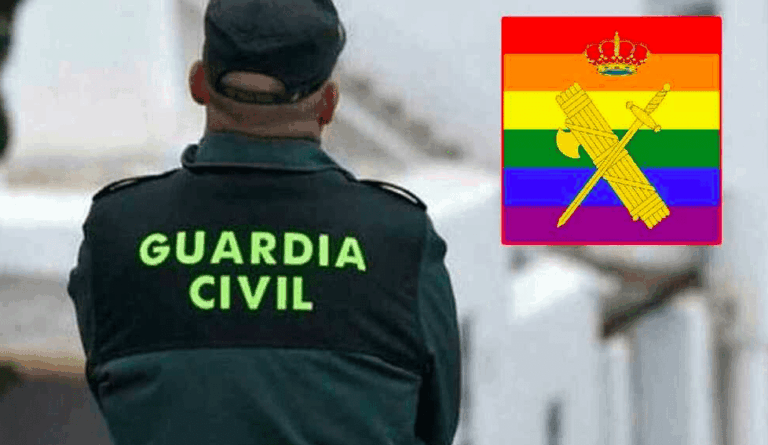 Abogados Cristianos se querella contra la Guardia Civil por lucir los colores de la bandera LGTBI
