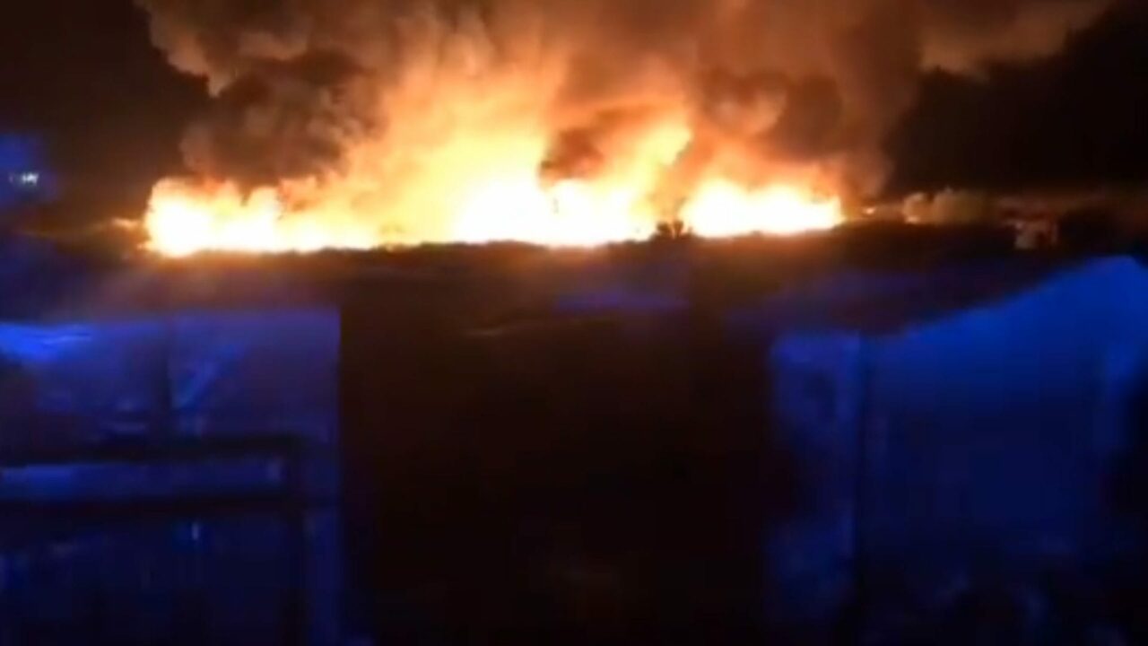 Tercer incendio en una semana en asentamientos de chabolas de migrantes en Huelva