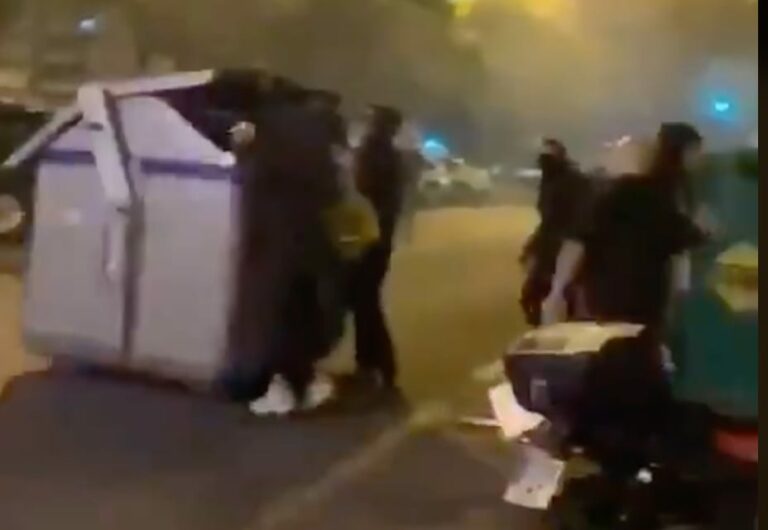 Unos 30 imbéciles provocan altercados contra el estado de alarma en el barrio de Pino Montano