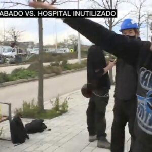 El hospital Isabel Zendal que hoy inaugura Ayuso "no está ni empezado"