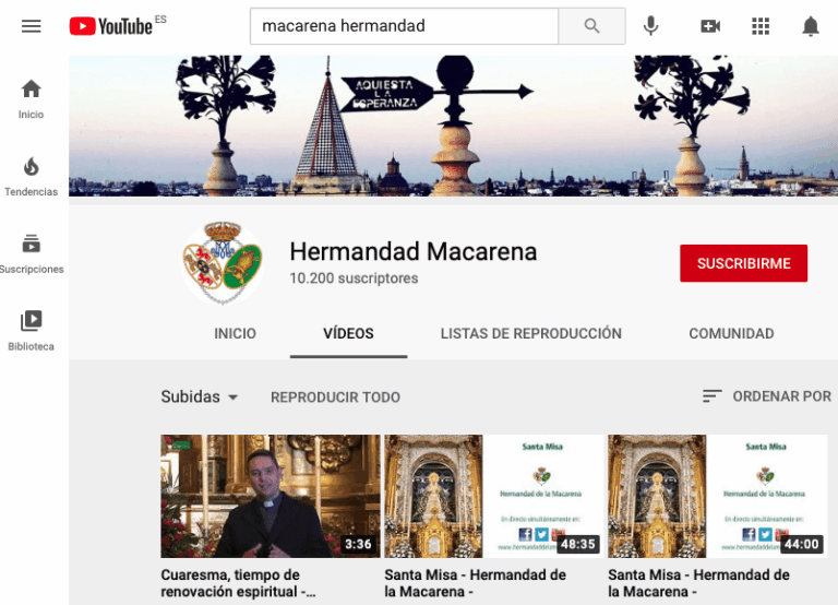 Las hermandades de Sevilla se apuntan a Youtube pero sin irse a Andorra
