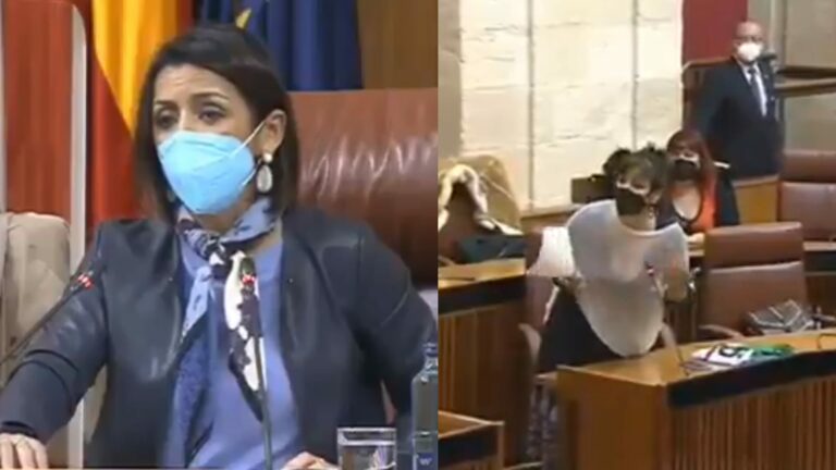 La presidenta del Parlamento de Andalucía no deja hablar a Teresa Rodríguez: "Tengo derecho a que conste en acta"
