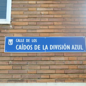 El TSJM mantiene el nombre Caídos de la División Azul en el callejero de Madrid