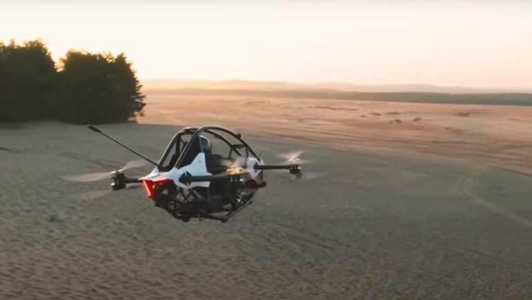 Lanzan un vehículo eléctrico volador similar a los aerodeslizadores de Star Wars