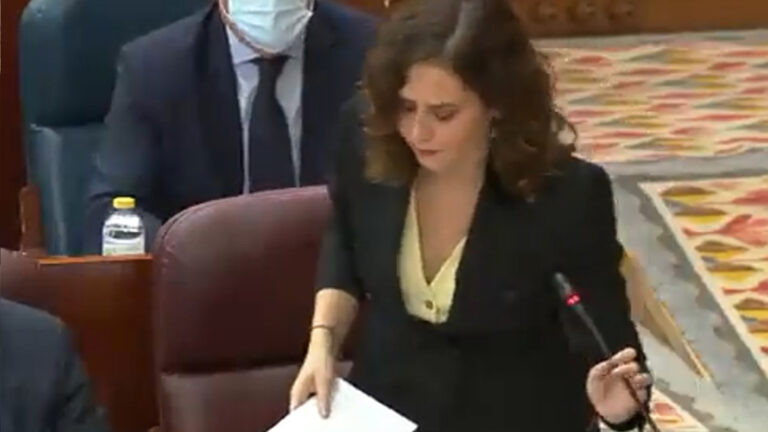 Ayuso: "...sobre las cifras de fallecidos, bueno, de verdad, hasta luego, da igual, paso"