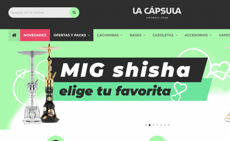 MIG TITAN, la shisha más lujosa y exclusiva en La Capsula-Shop