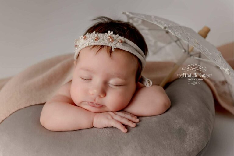 Fotografía newborn en el estudio de Michelle Vaz en Madrid